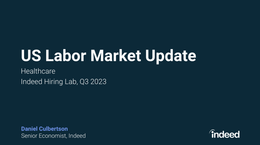 US Labor Market Update Healthcare Q3 2023